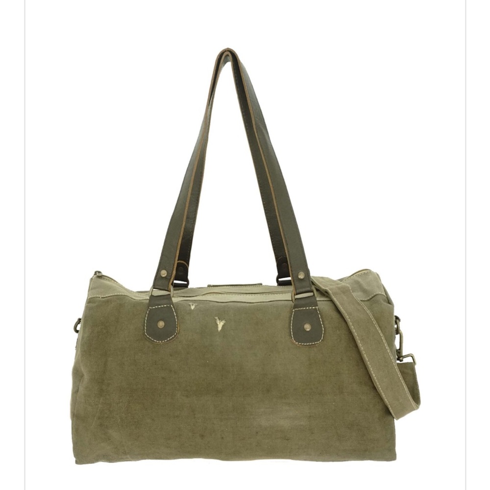 Vintage Addiction Military Overnight Bag, Great for Veterans 🇺🇸 Recycled tent